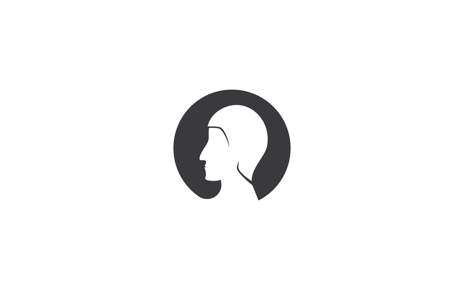 Modello vettoriale per il disegno del logo dell&amp;#39;illustrazione del volto dell&amp;#39;uomo