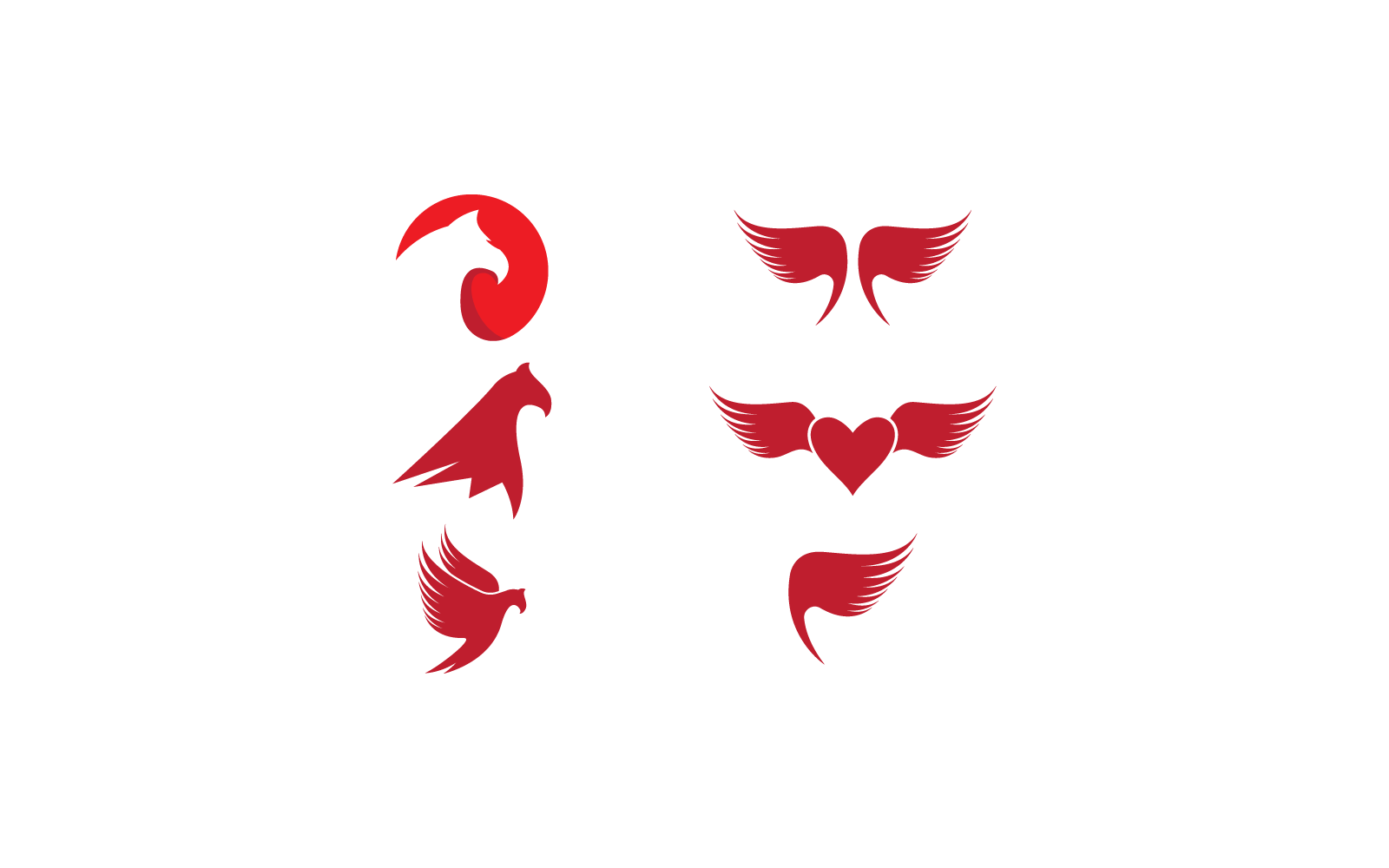 Falcon Eagle Bird template Logo icon vector