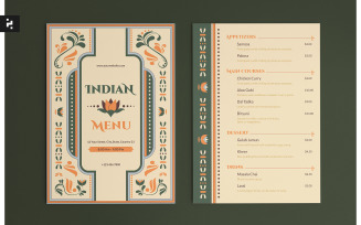 Indian Restaurant Menu Template