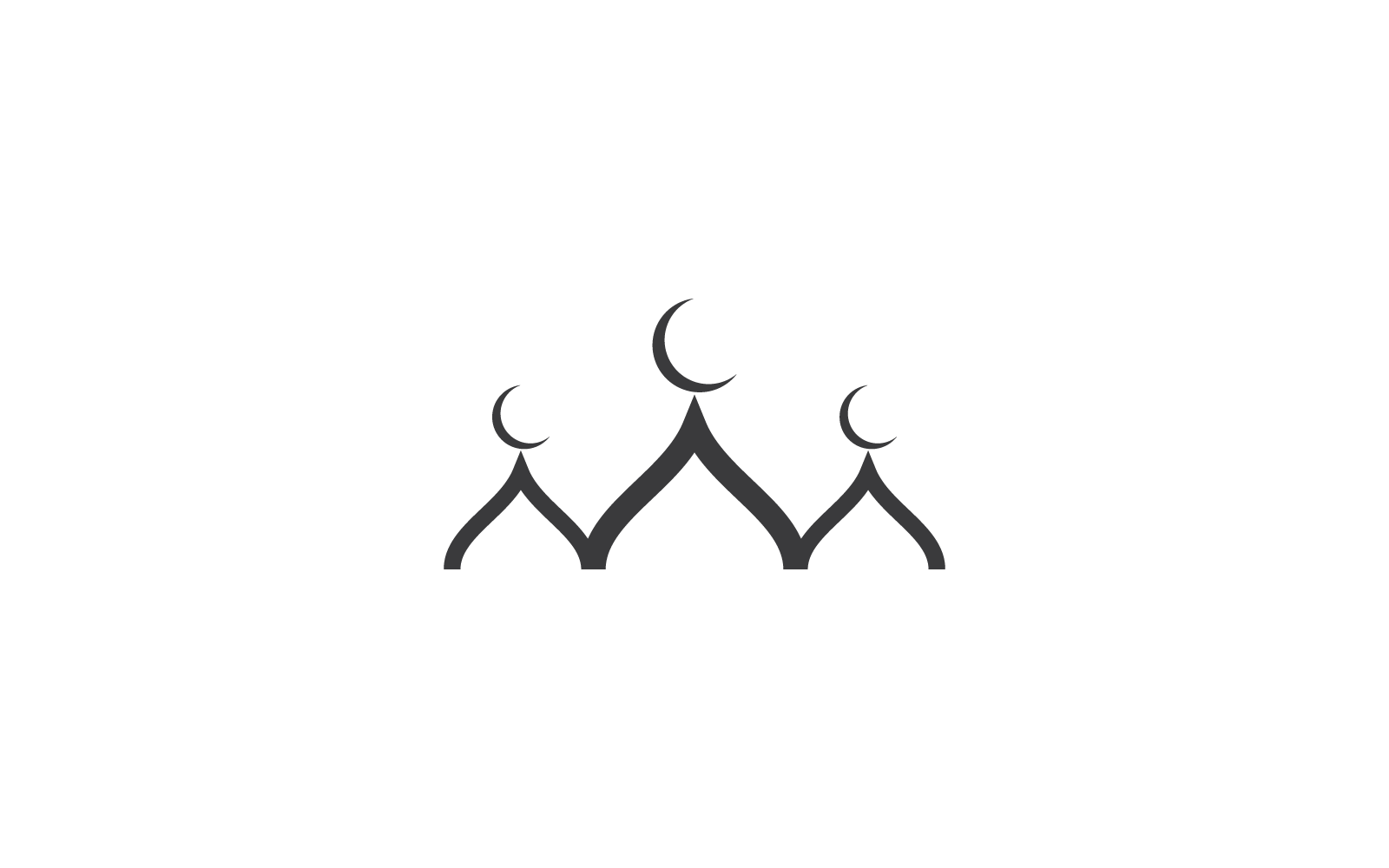 Islamic logo, Mosque icon vector design template
