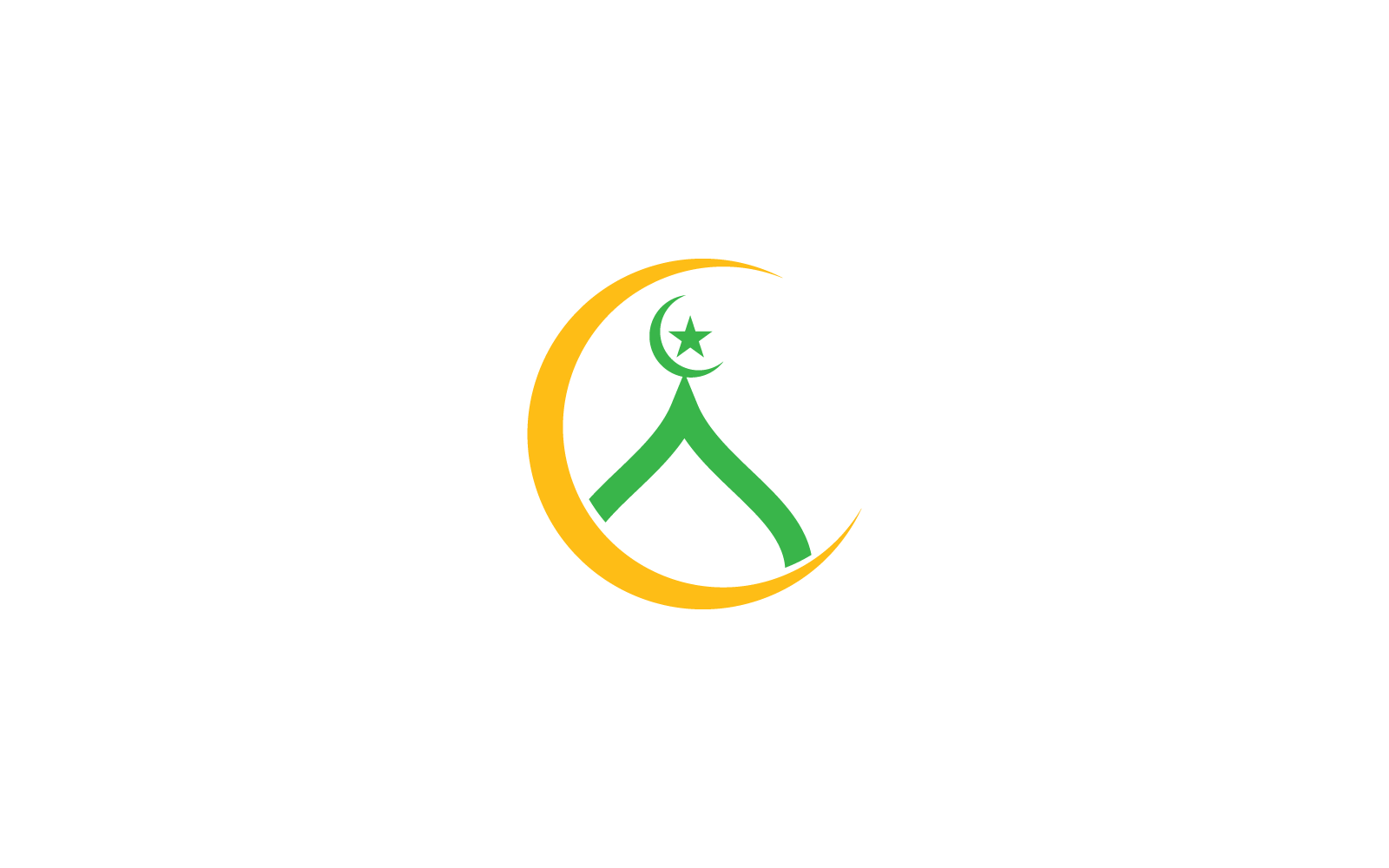 Islamic logo, Mosque icon vector flat design template Logo Template