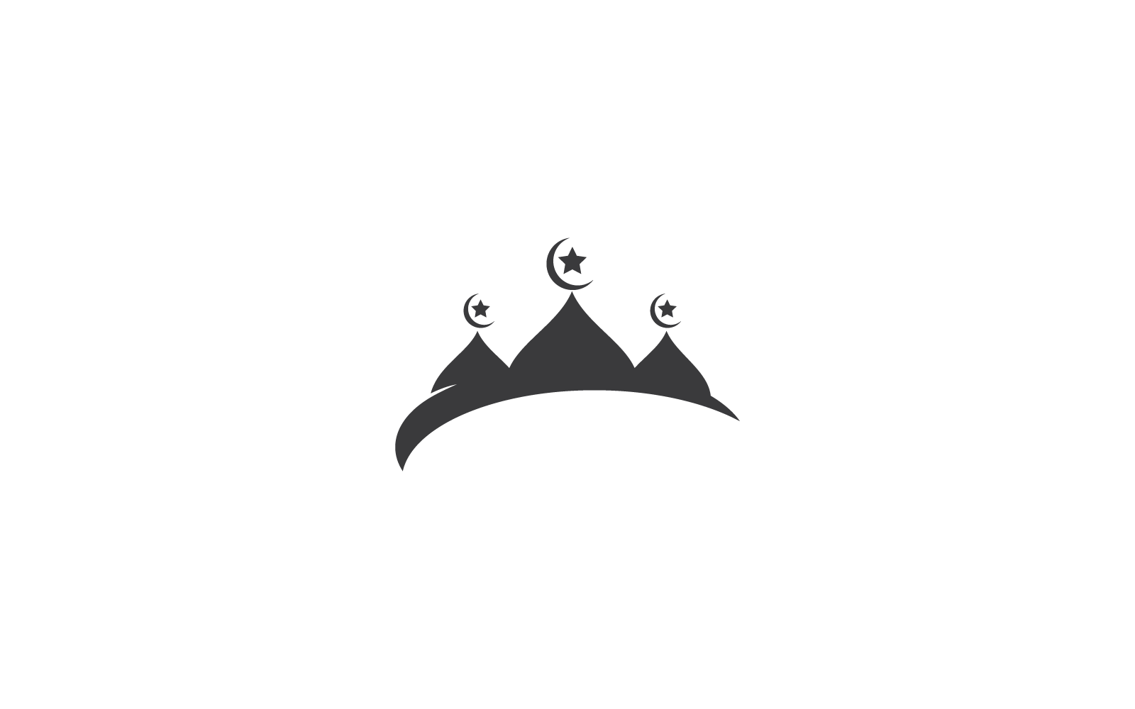 Islamitisch logo, moskee ontwerp vector pictogrammalplaatje