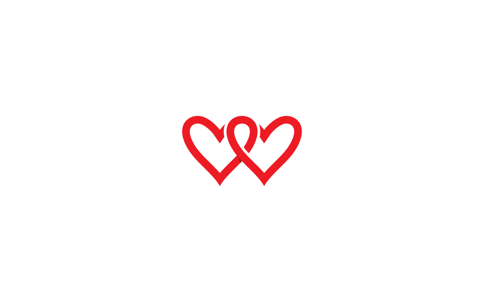 Love Logo flat design Vector icon illustration Template