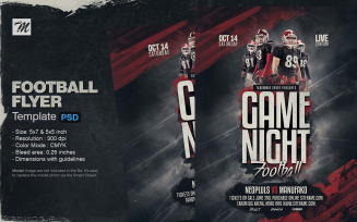 American Football Game Night Flyer