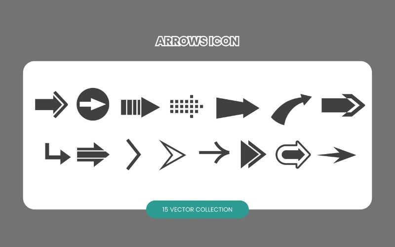 Arrows Icon Vector Set Collection Vector Graphic
