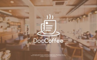 Document Coffee - cafe shop logo