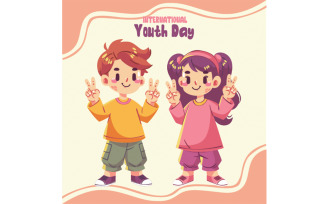 Illustration for International Youth Day Celebration