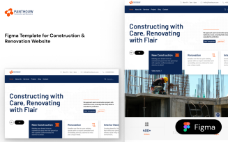 Panthouw - Figma Template for Construction & Renovation Website