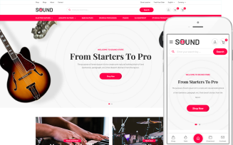 Sound - Audio Equipment, Musical Instruments WooCommerce WordPress Theme