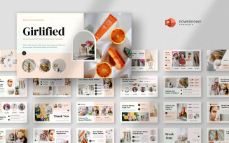 Girlified - Beauty Cosmetic Powerpoint Template