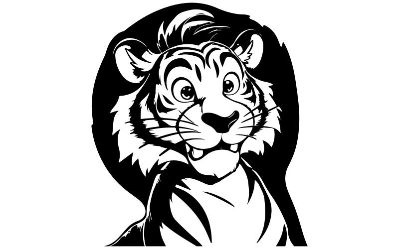 Majestic Tiger Vector Collection Illustration