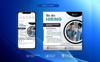 PSD Social Media Hiring Template: Job Vacancy Post