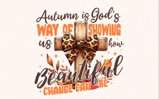 Autumn God Png, Fall Png, Fall Christian Png, Cute Graphic Tees Png, Fall Shirt Designs Png