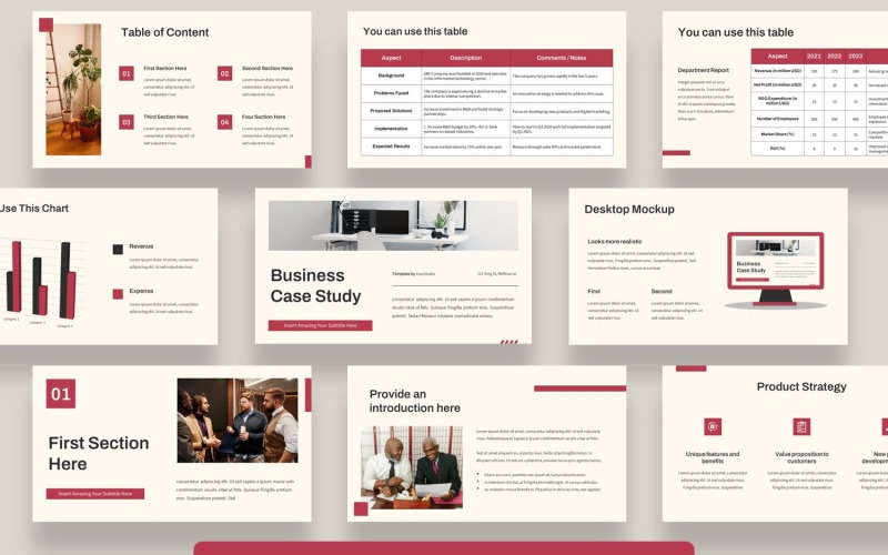 Business Case Study Keynote Presentation Keynote Template