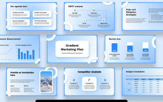 Gradient Marketing Plan Google Slides