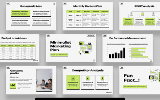Minimalist Marketing Plan Google Slides