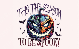 This the Season to Be Spooky PNG, Halloween Png, Spooky Season Png, Pumpkin Png