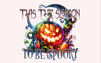 Tis the Season to Be Spooky PNG, Halloween Png, Spooky Season Png