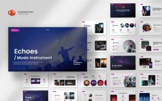 Echoes - Music School Powerpoint Template