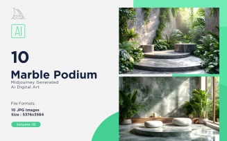 Marble Podium 10 Set Vol - 10