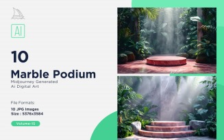 Marble Podium 10 Set Vol - 15