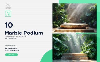 Marble Podium 10 Set Vol - 1