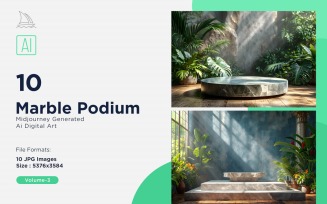 Marble Podium 10 Set Vol - 3