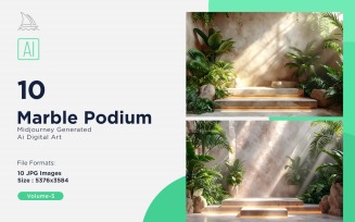 Marble Podium 10 Set Vol - 5