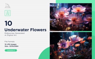 Underwater Flowers illustration 10_Set V-2