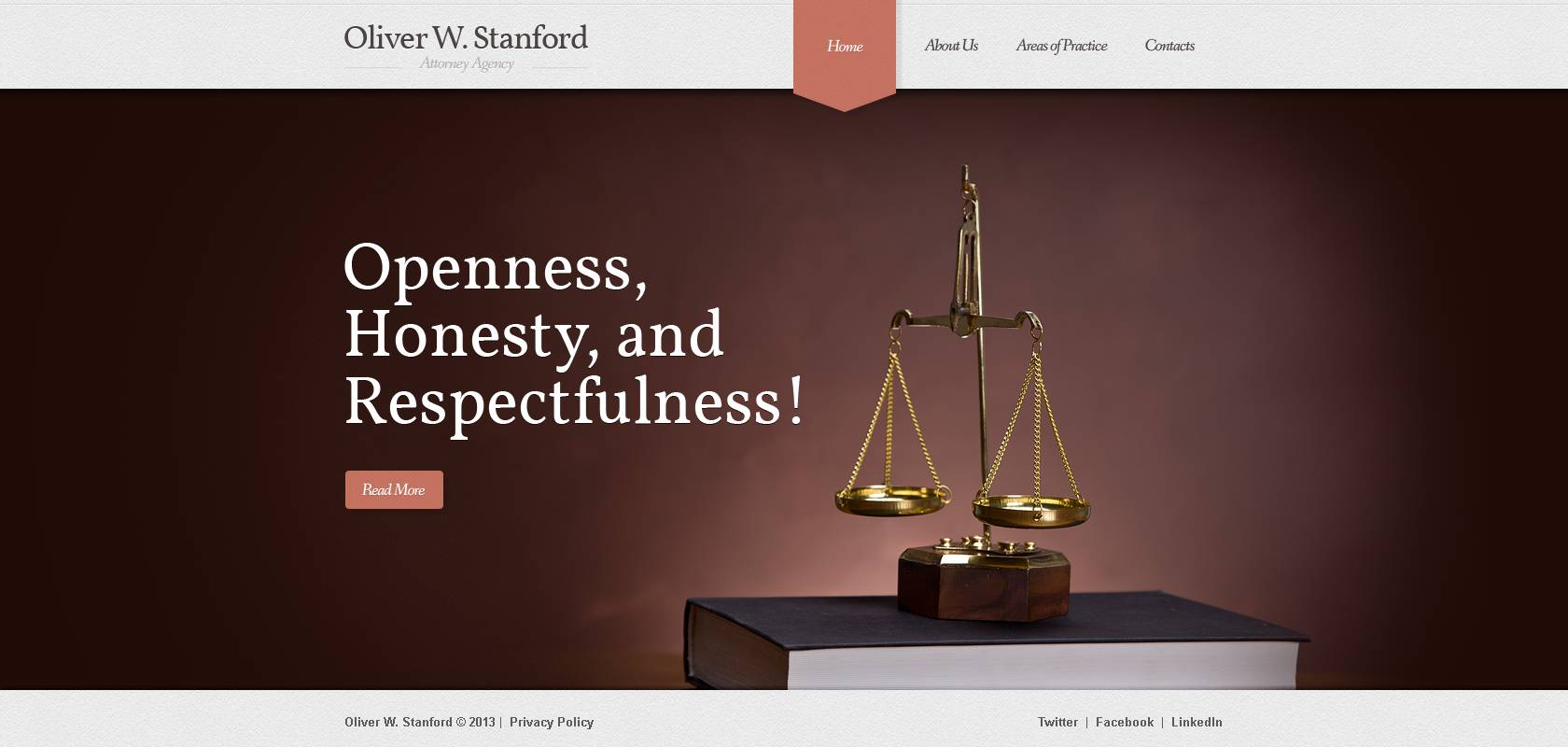 Law Firm Website Template #43586