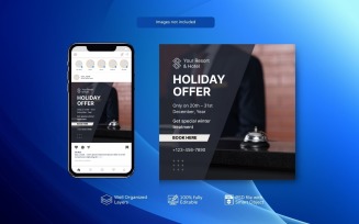 Holiday Offer : Hotel Resort Promotional PSD Template