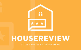 House Review Logo Design Template