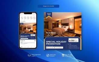 Luxury Hotel Business Instagram Post Template