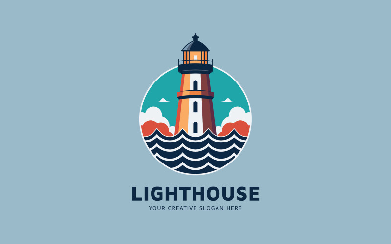 Modern Lighthouse Logo Design Template Logo Template