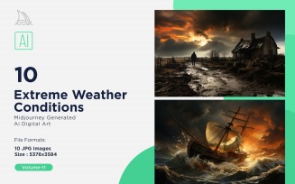 Scenes with Extreme Weather Conditions 10 Set V-11