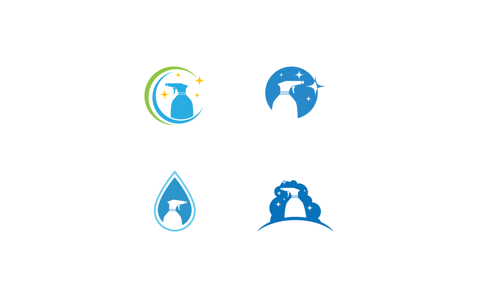 Cleaning logo, symbol icon ilustration vector template