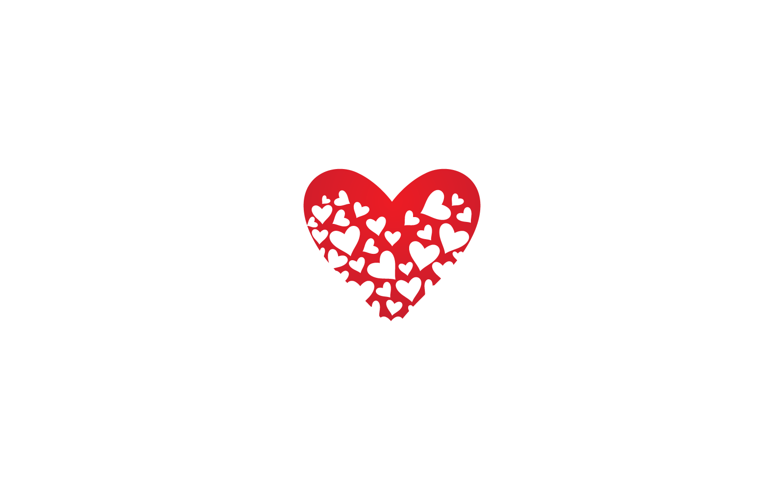 Ilustración de plantilla de diseño de icono de vector de logotipo de amor
