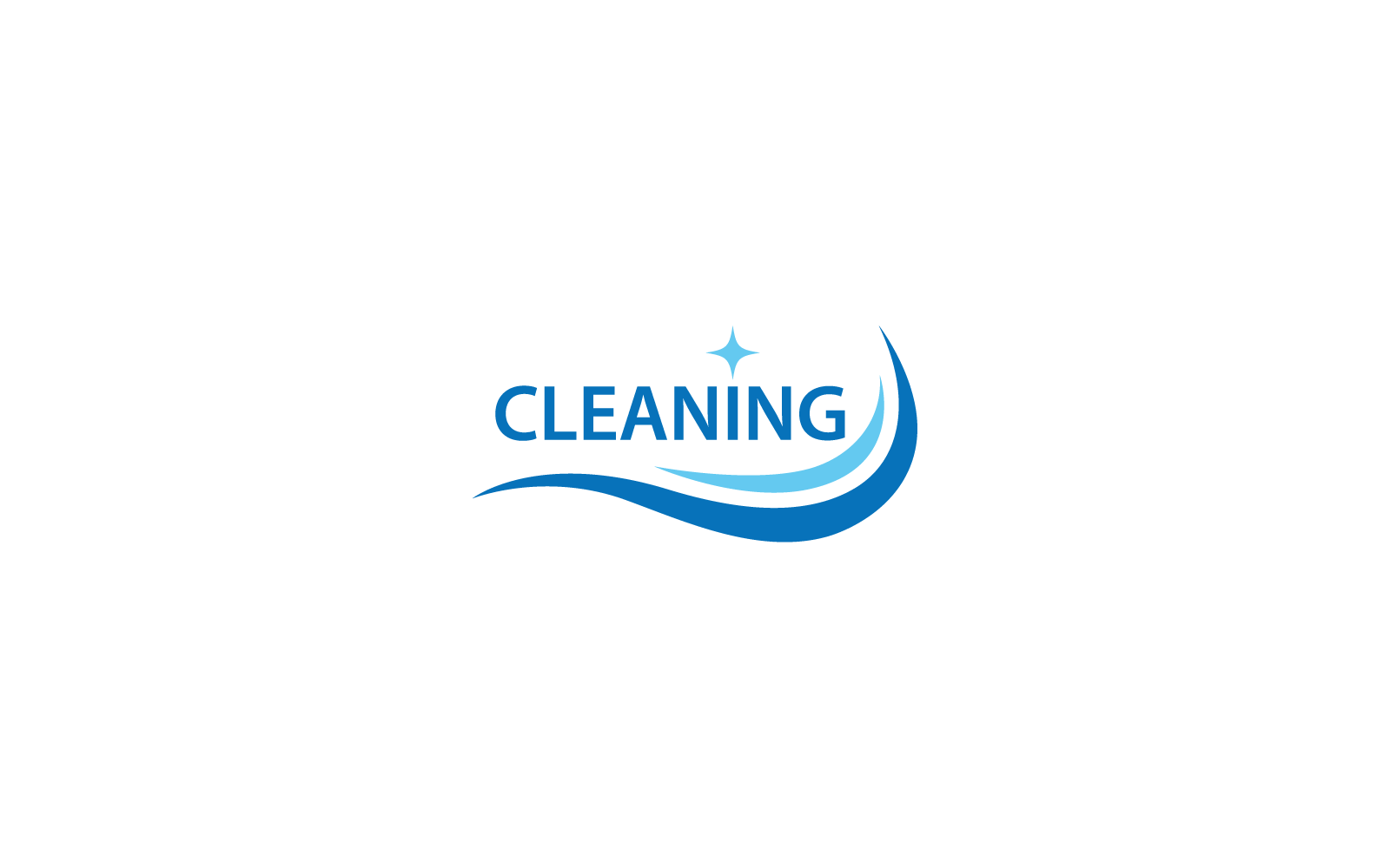 Logotipo de limpeza e modelo de vetor de ícone de símbolo