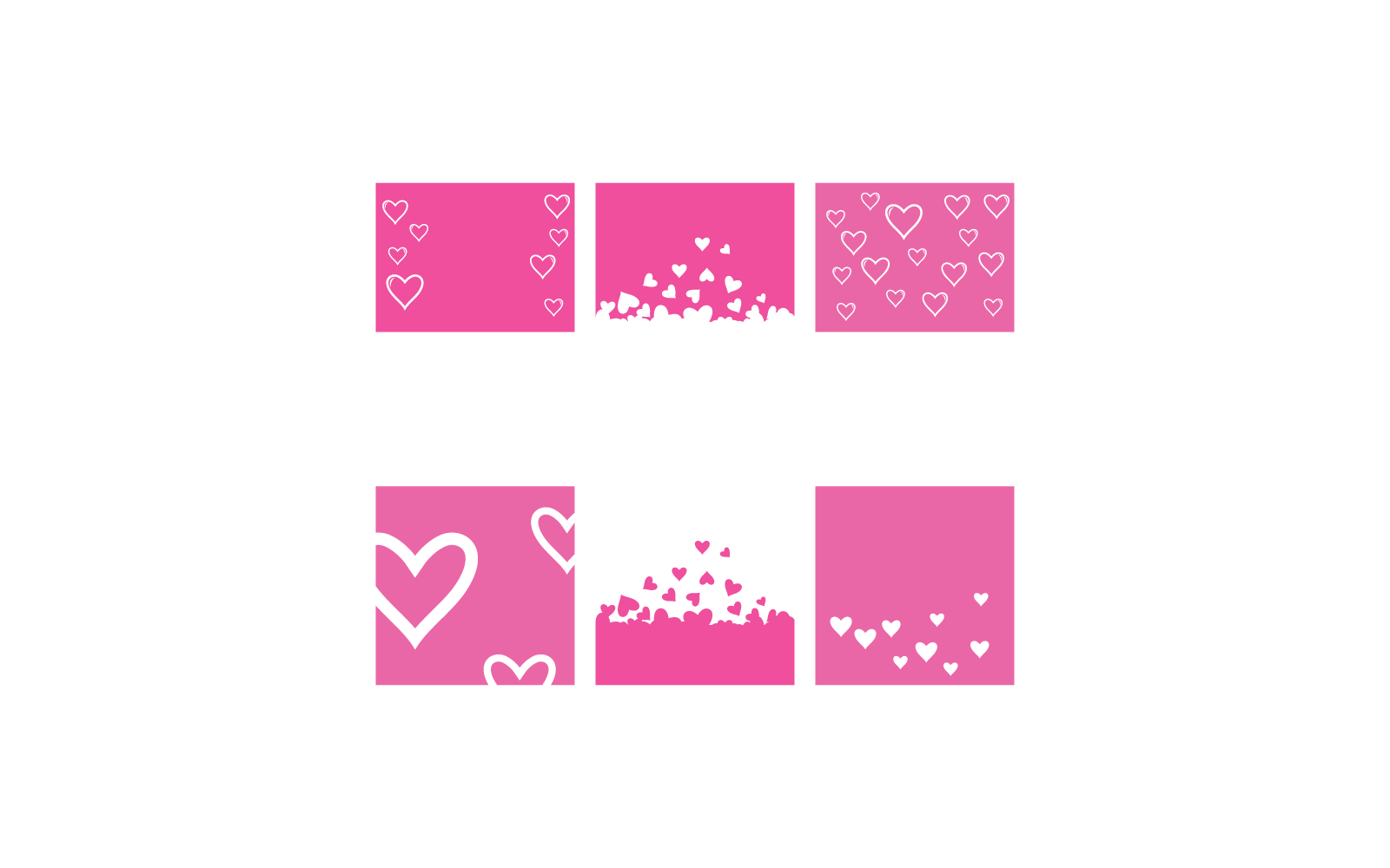 Love backgound logo illustration vector template flat design