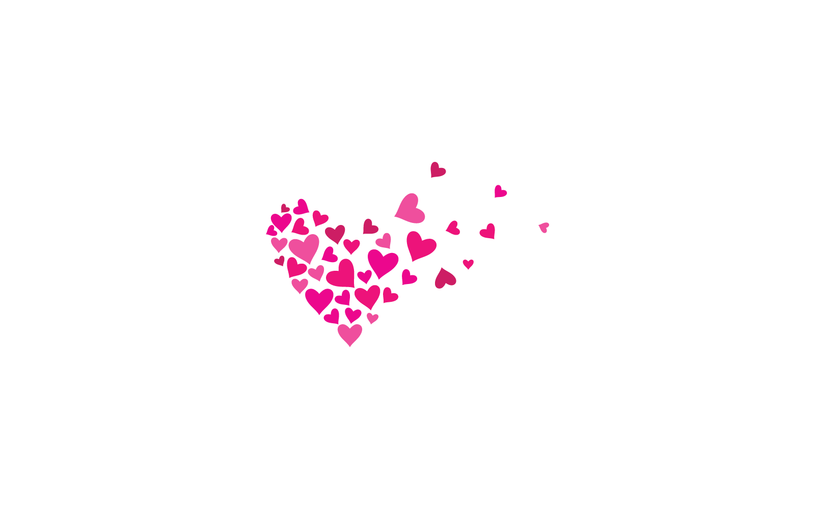 Love Logo flat design icon illustration vector Template