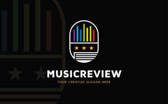 Music Review Logo Design Template