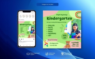 PSD Kindergarten Admission Social Media Template