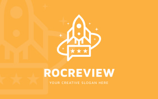 Rocket Review Logo Design Template