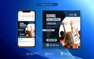 Social Media PSD Admission Template