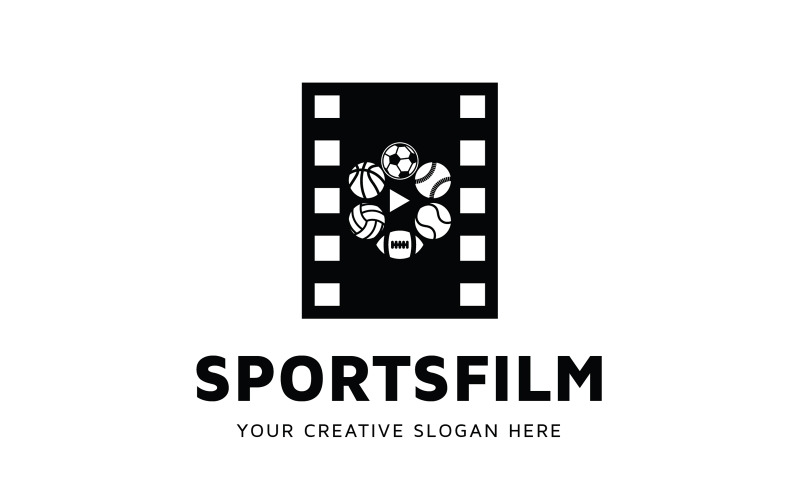 Sports Film Logo Design Template Logo Template