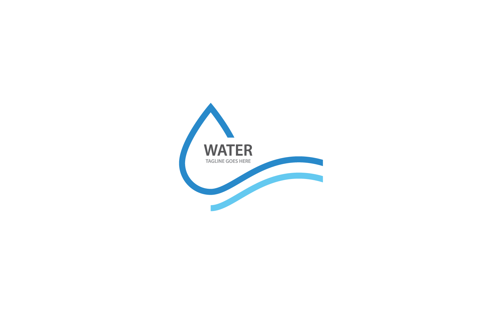 water drop Logo Template icon vector illustration