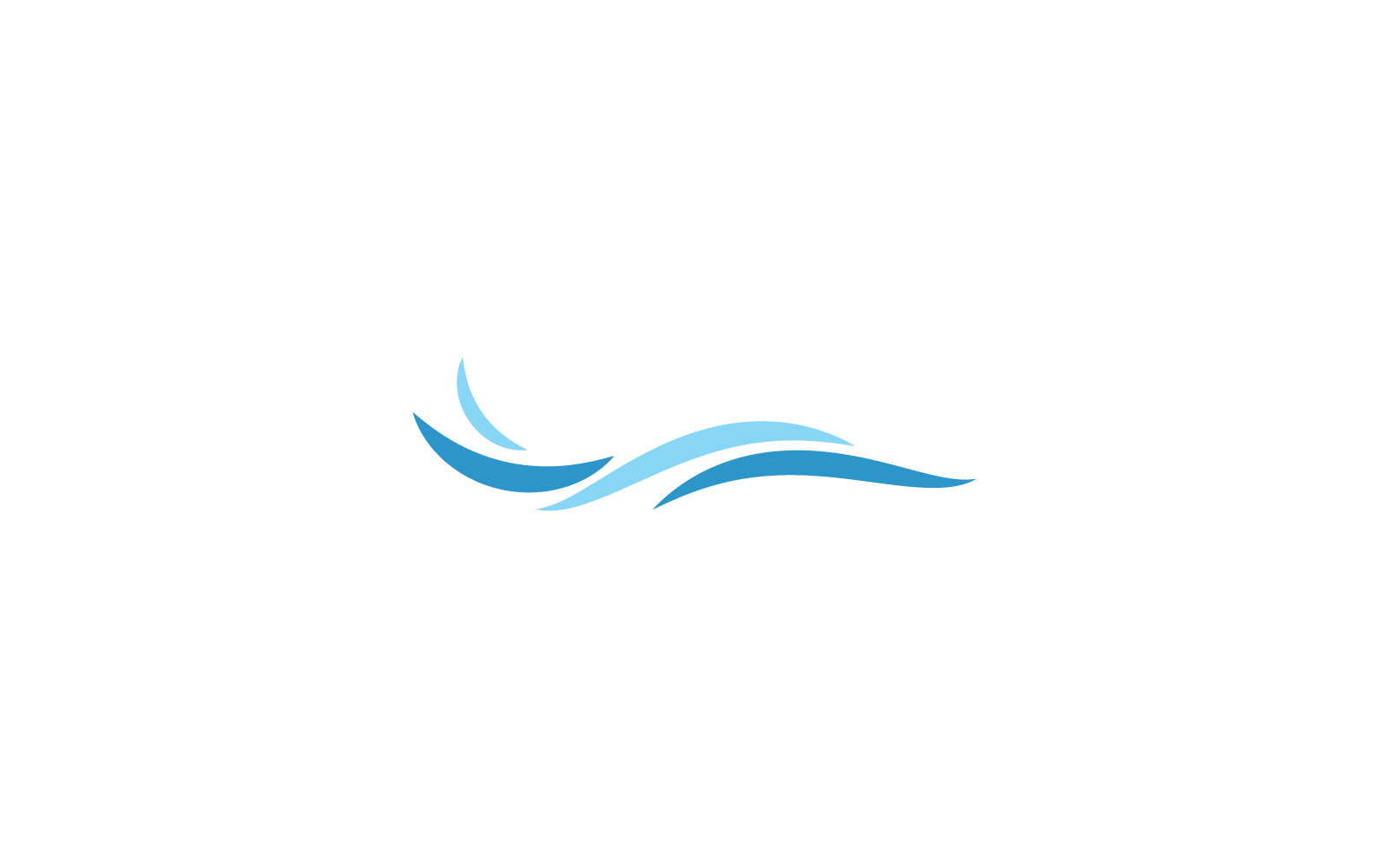 Water wave illustration Logo design icon Template