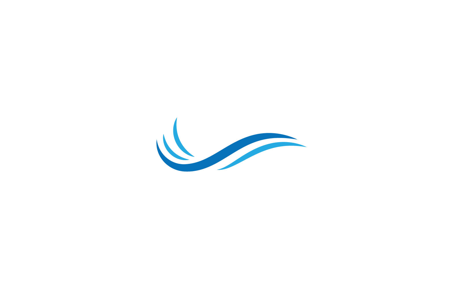 Water wave illustration Logo design vector