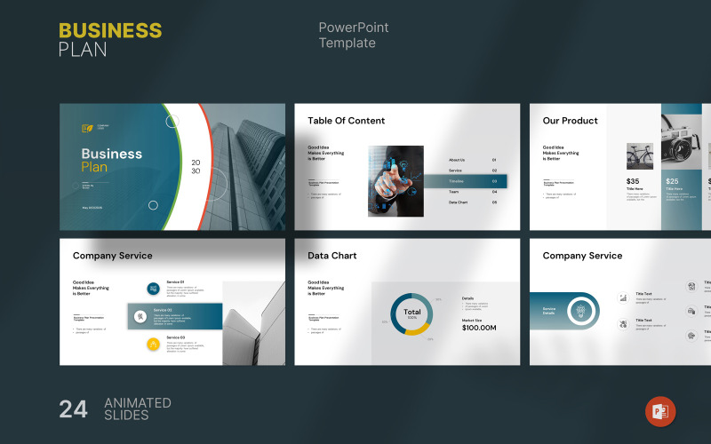 Business Plan Presentation Template 2030 PowerPoint Template