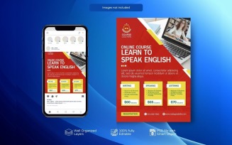 E-learning PSD Flyer Social Media Templates